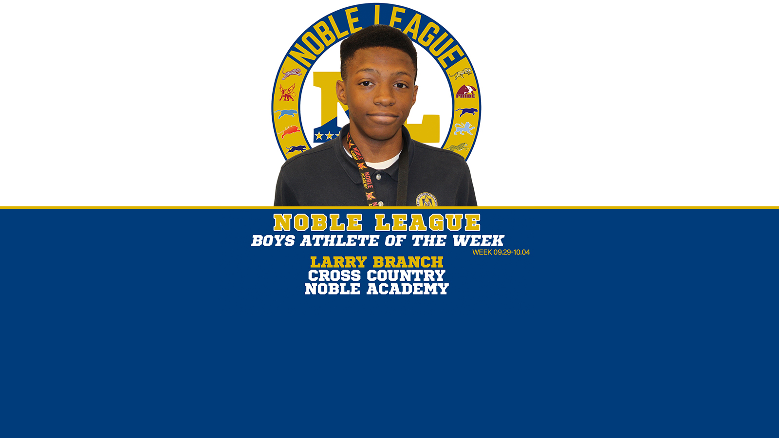 Larry Branch Named Boys Athlete of the Week!
