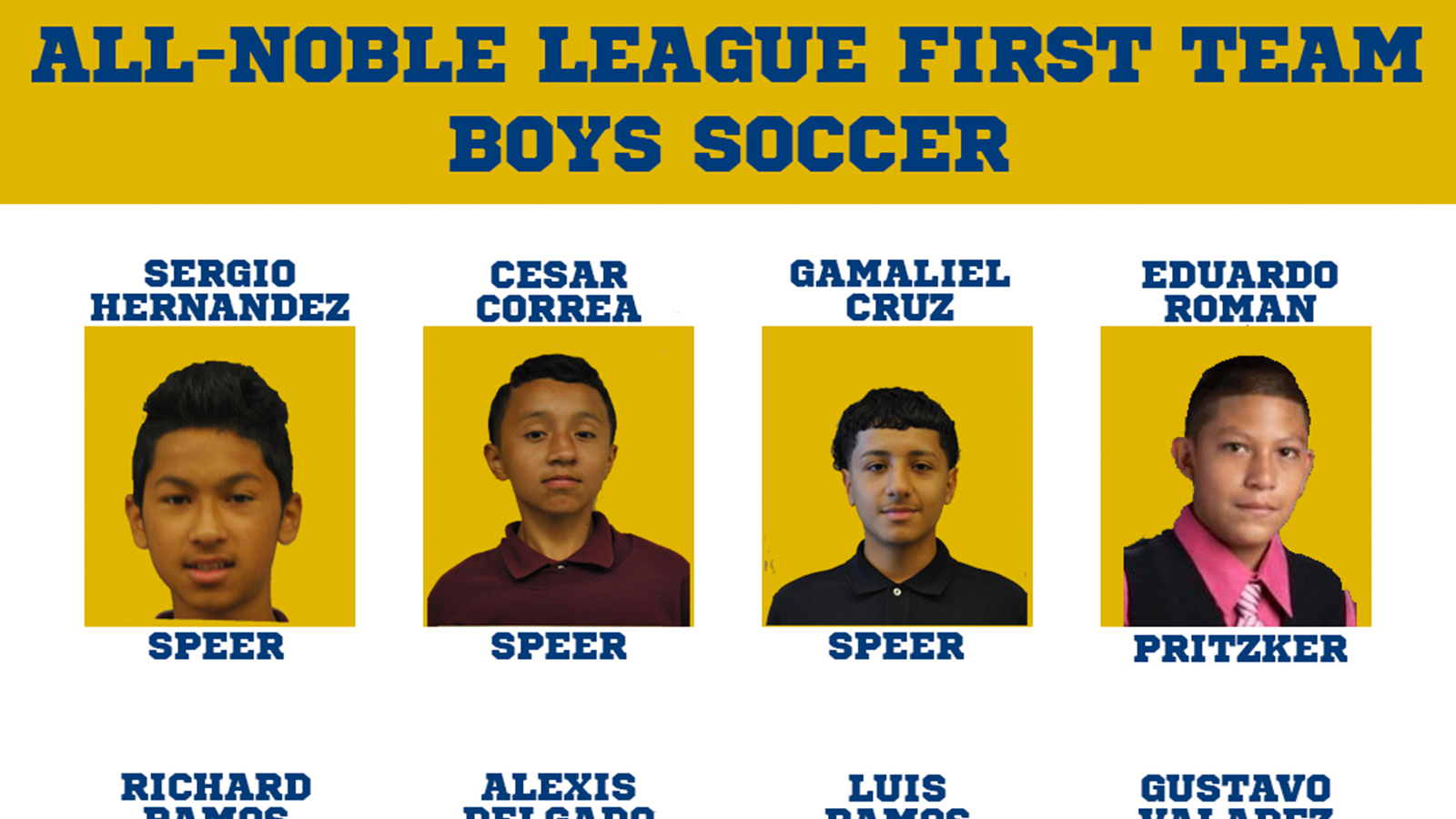 Congratulations to our All-Noble League First Teams! Complete List Here
