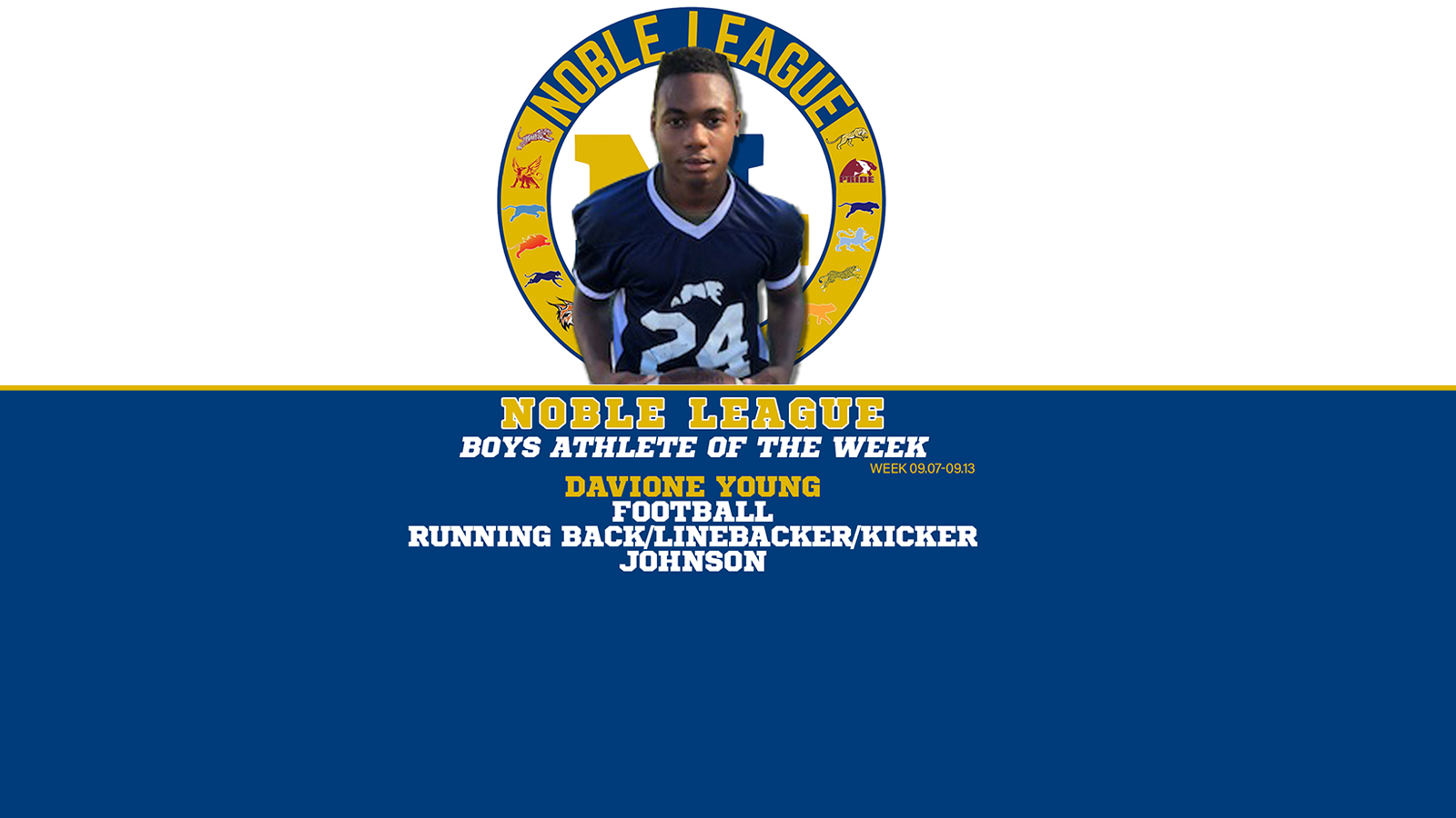 Davione Young Named Boys Athlete of the Week!
