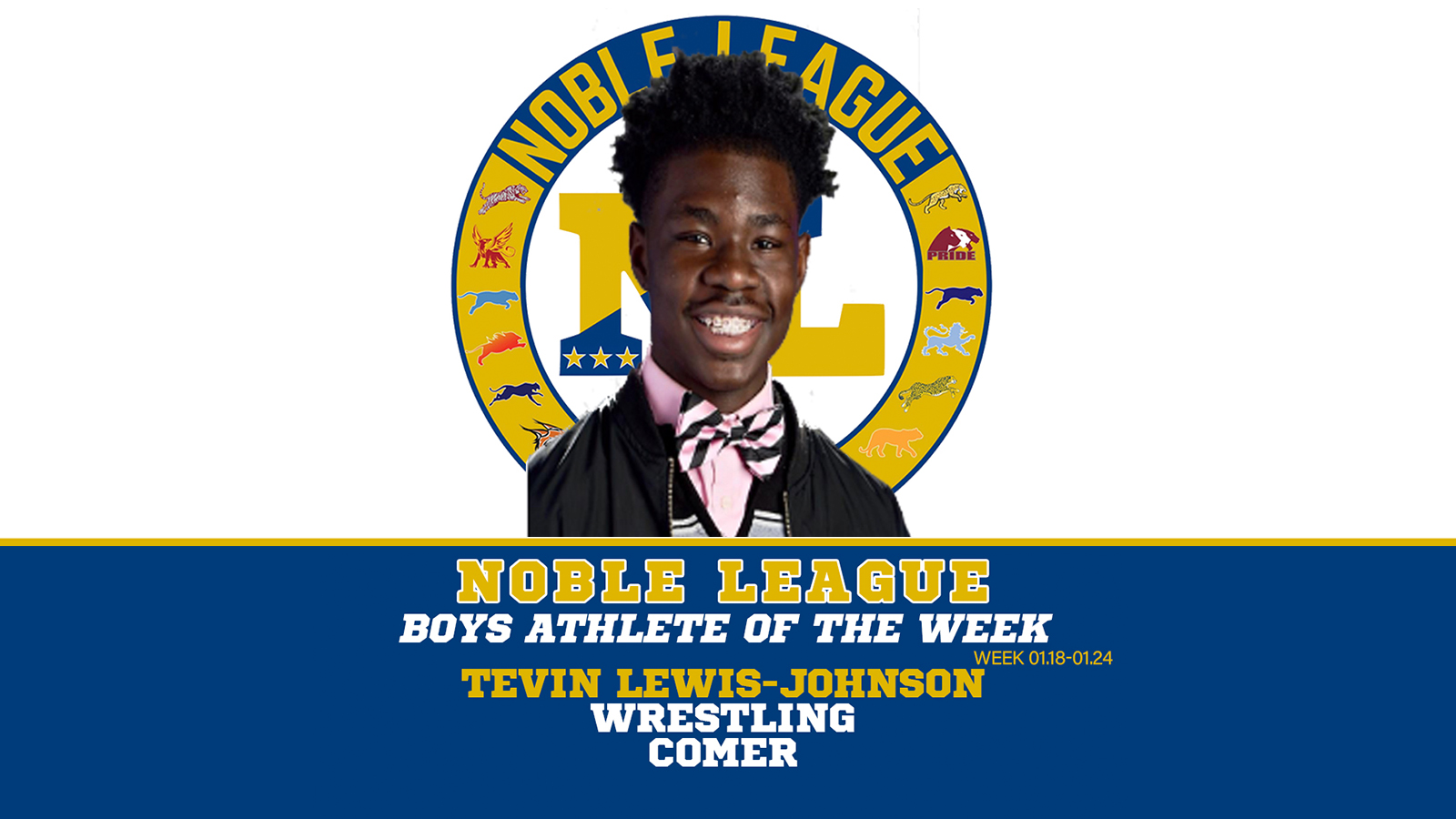 Tevin Lewis-Johnson Named Noble League's Boys Athlete of the Week!
