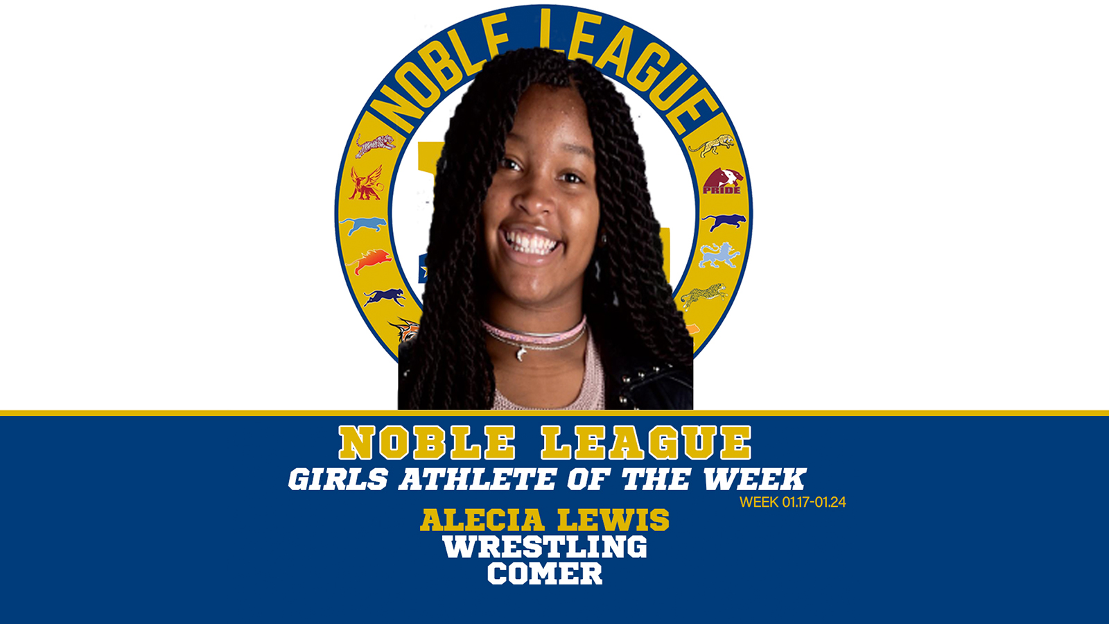 Alecia Lewis Named Noble League's Girls Athlete of the Week!