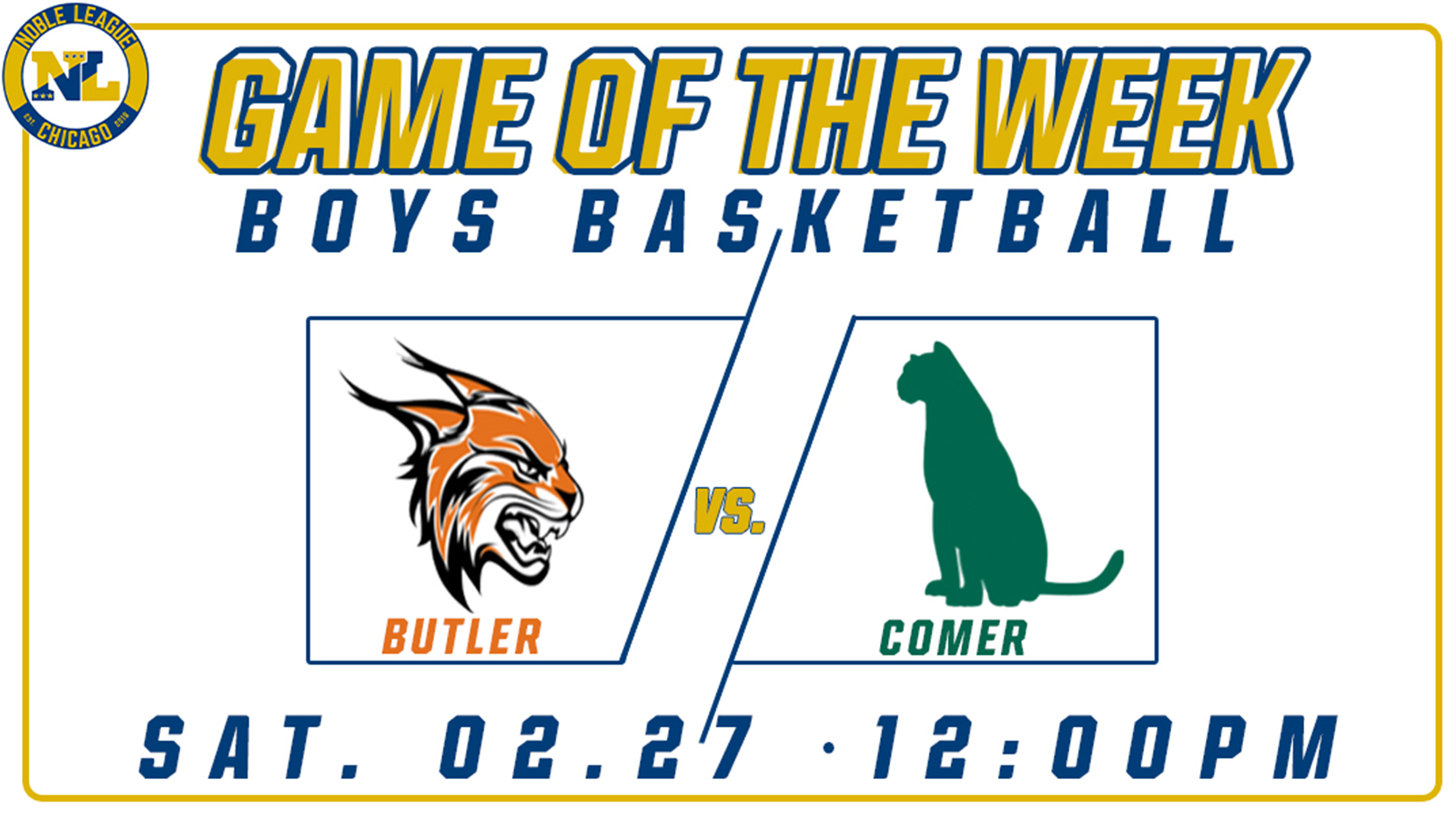 Game of the Week! Butler vs. Comer Boys Basketball
