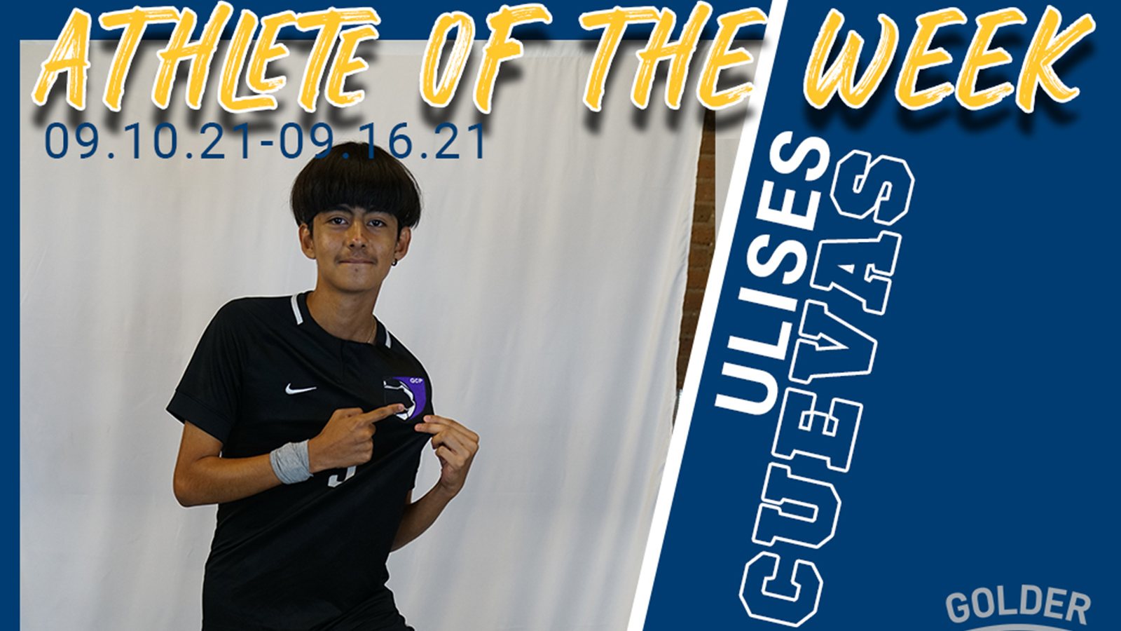 Ulises Cuevas Named Boy's Athlete of the Week!
