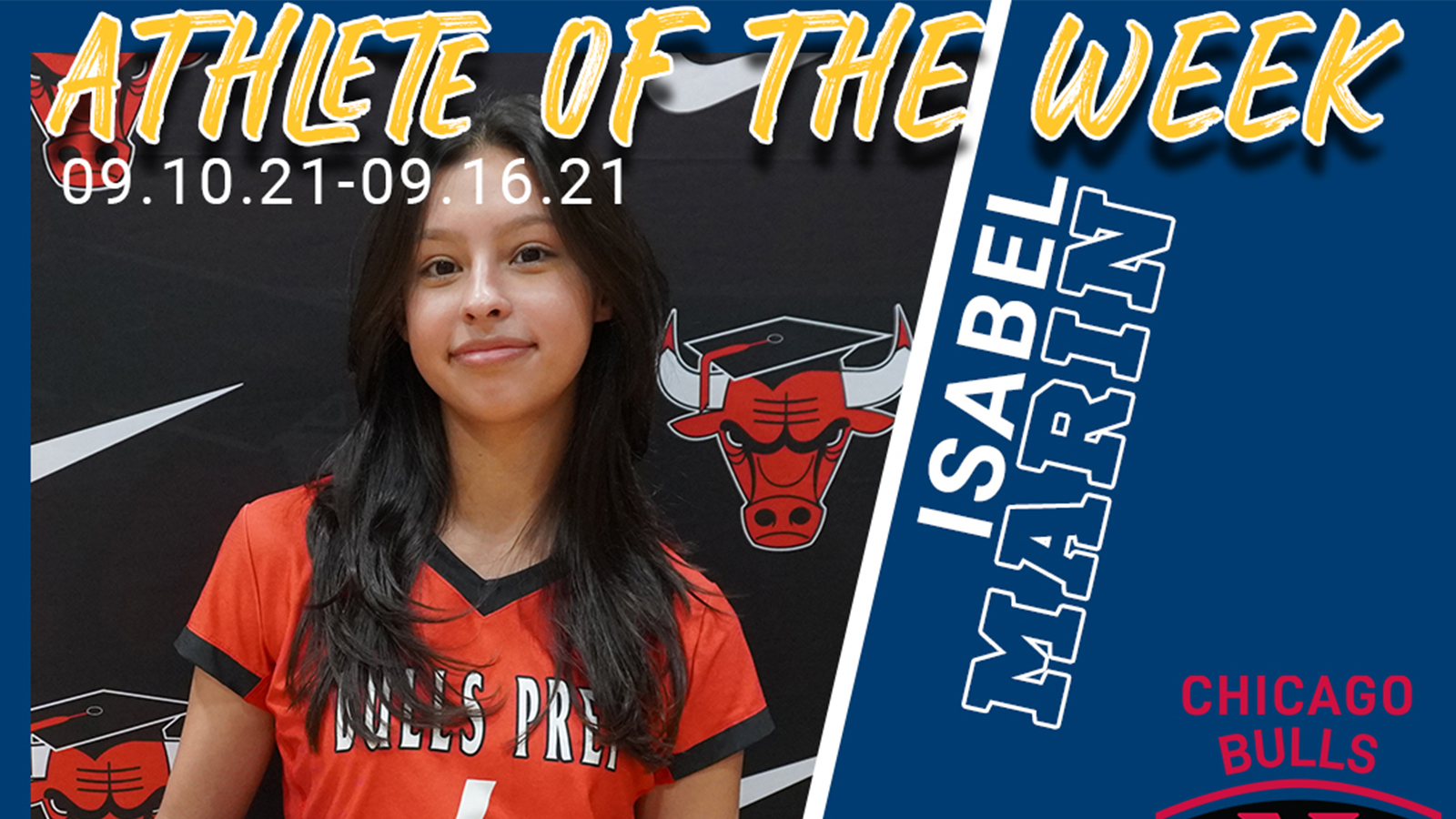 Isabel Marin Named Girl's Athlete of the Week!