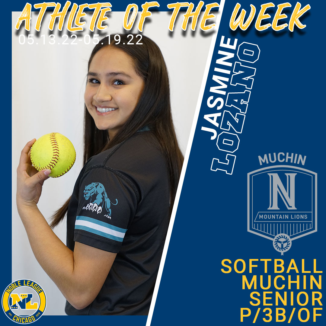 Jasmine Lozano Named Girls Athlete of the Week